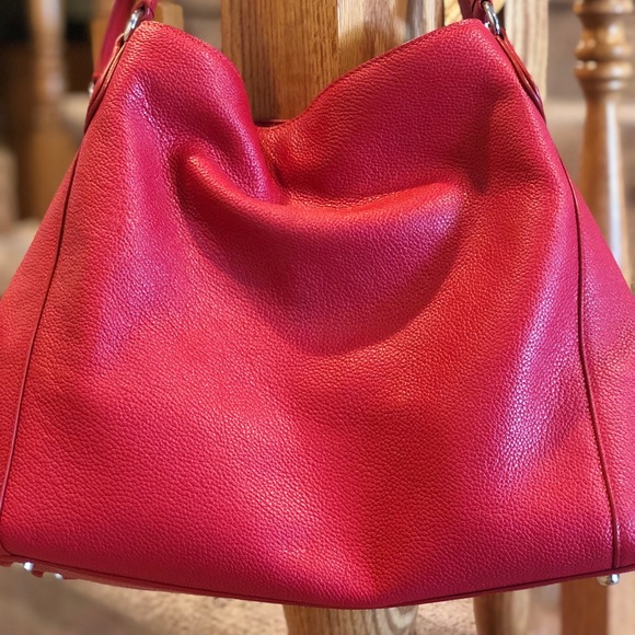 Ruby Red Coach Handbag - Picture 2 of 8